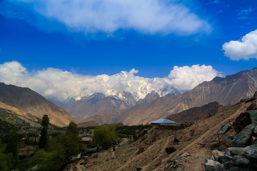 67098897 - view to rakaposhi peak, karakorum mountains, pakistan
